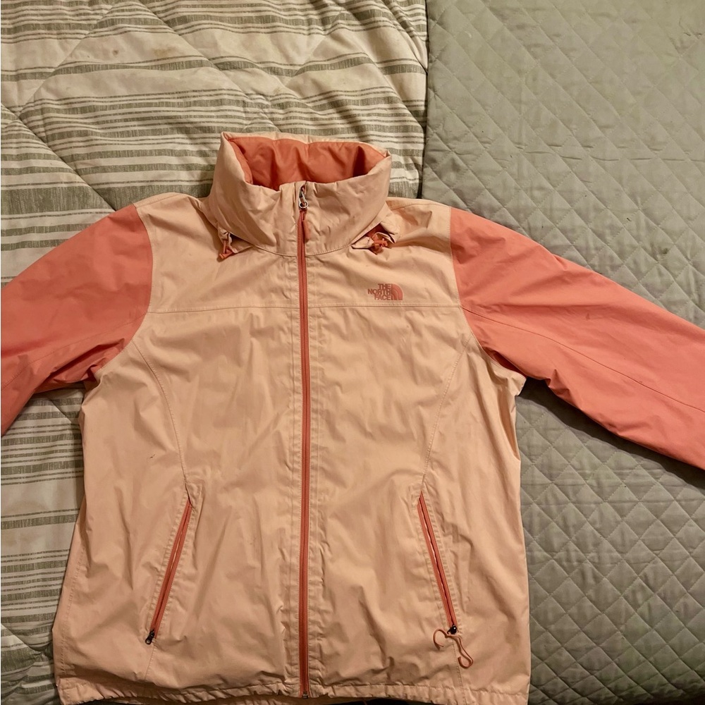 North Face Women's Resolve Plus Jacket XXL TROPICAL PEACH/BURNT CORAL